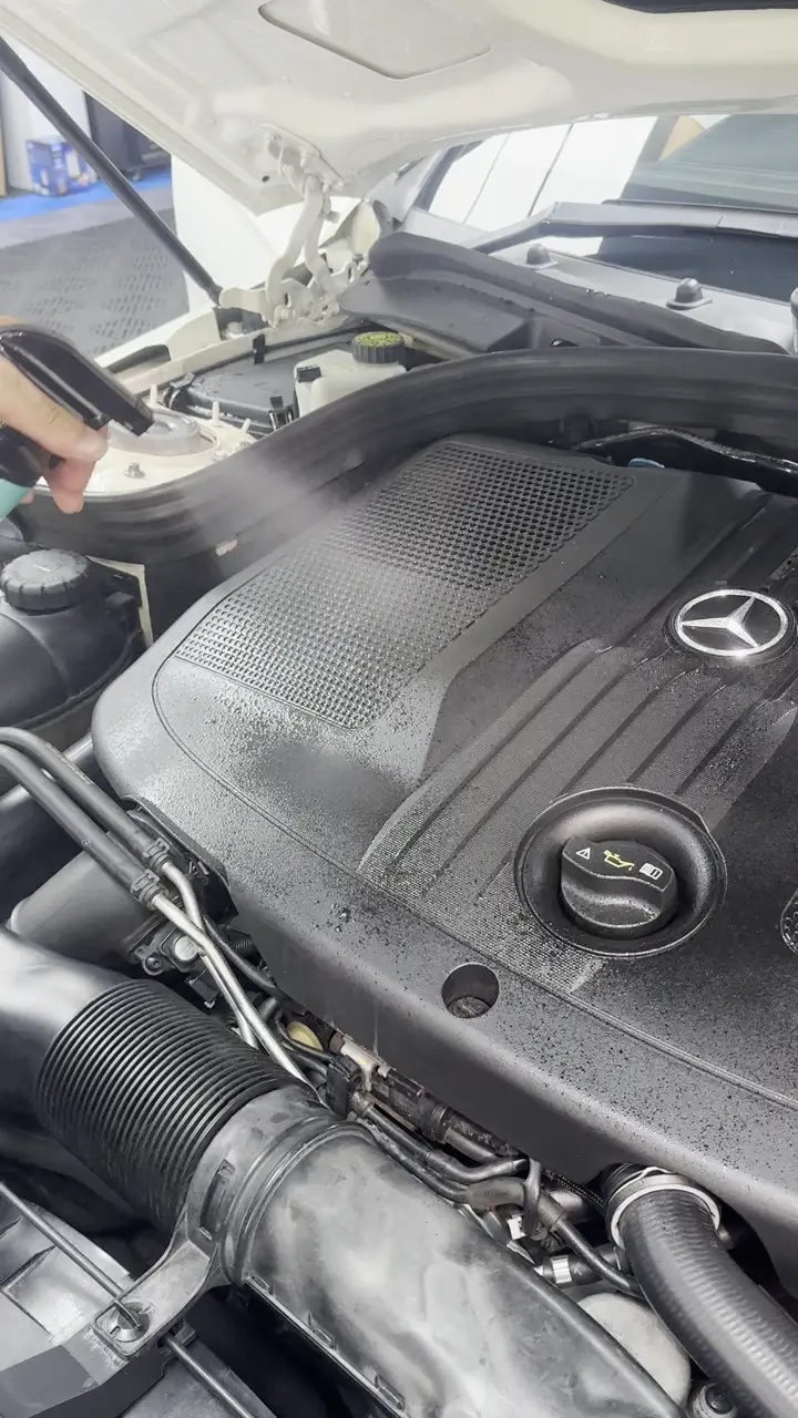 Mercedes engine bay dressing