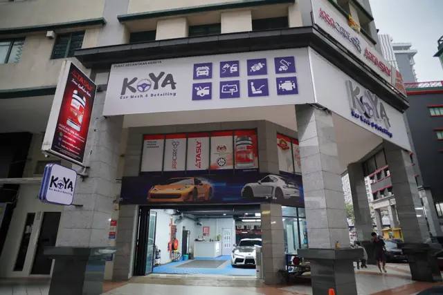 KOYA Car Wash & Detailing storefront at Petronas MRR2